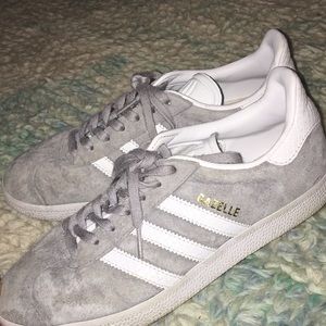 Gray Adidas Gazelles Women’s Size 7 1/2